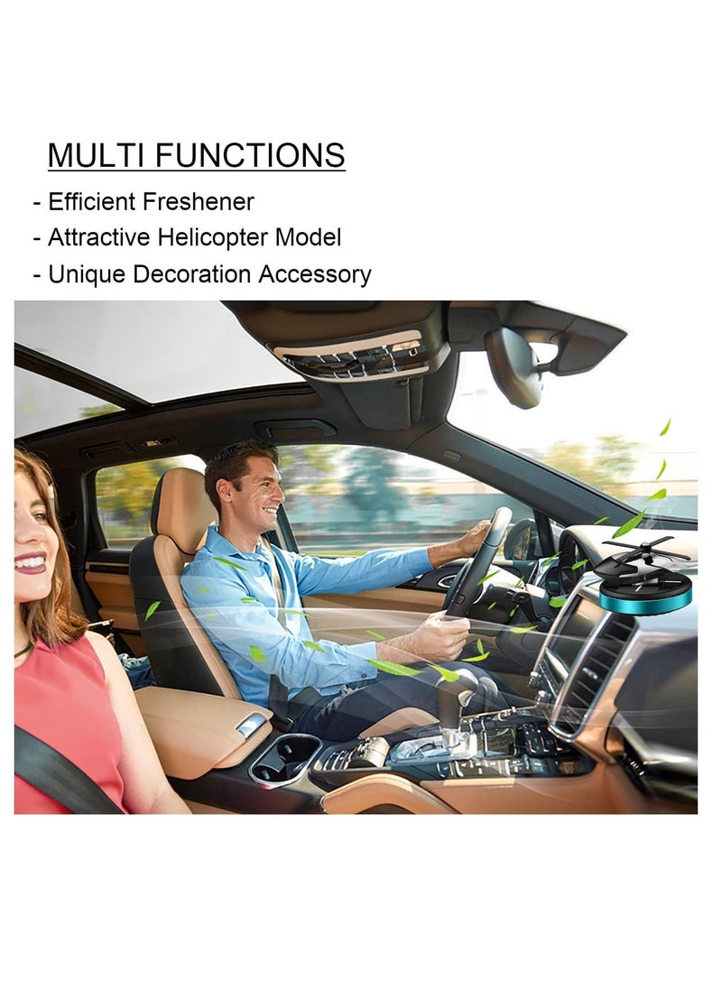 TIGER Aluminum Alloy Solar-Powered Rotating Incense Helicopter Diffuser – Stylish, Eco-Friendly Air Freshener for Home, Car, Office, and Bedroom with Unique Design, Odor Elimination, and Energy Efficiency - Image 3