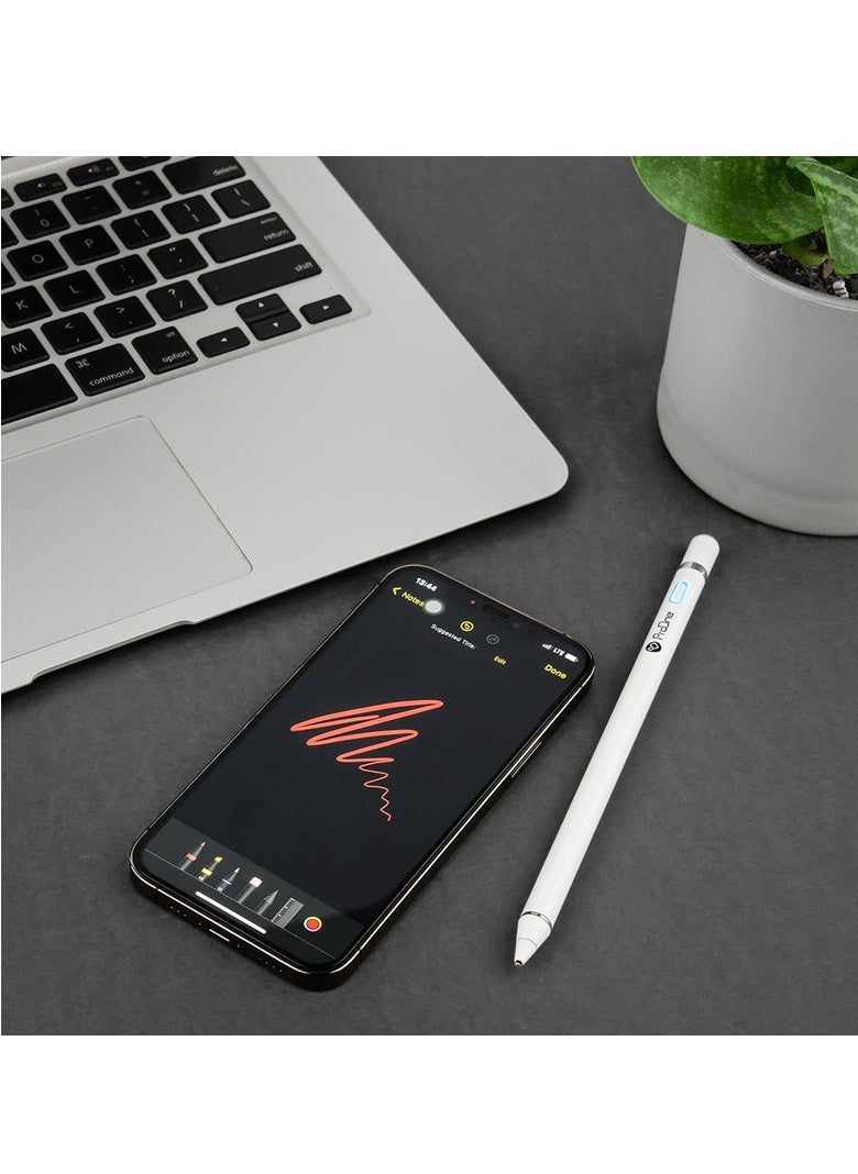 ProOne - ProOne  Active Stylus Pen 1.45mm Fine Tip for iPad, iPhone, Samsung Tablets | Precision, No Lag, Rechargeable | Compatible with All Android & iOS Capacitive Touchscreens | Ideal for Drawing, Note - Image 1