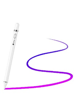 ProOne  Active Stylus Pen 1.45mm Fine Tip for iPad, iPhone, Samsung Tablets | Precision, No Lag, Rechargeable | Compatible with All Android & iOS Capacitive Touchscreens | Ideal for Drawing, Note