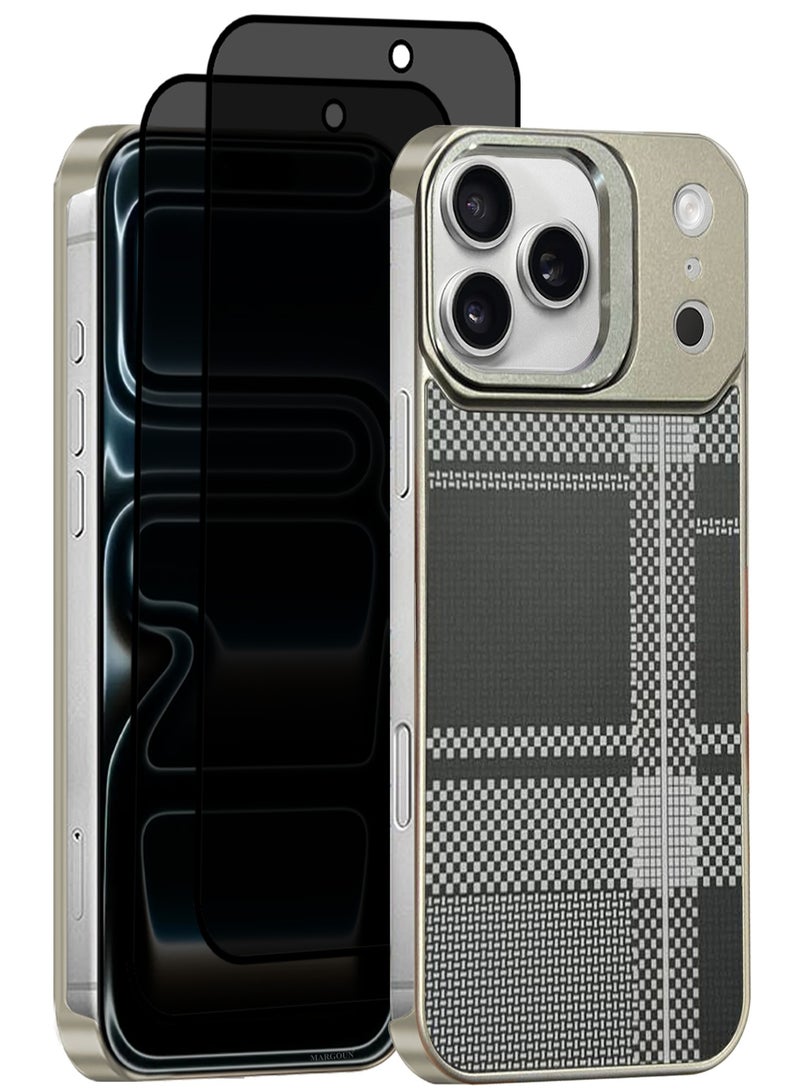 CATANES 3 Packs Magnetic MagSafe Case Cover for Apple iPhone 17 Pro - Ultra Slim Strong Protection Cover - Screen and Camera Guard - with Two Privacy Screen Protectors - Urban Plaid Colour - Image 1
