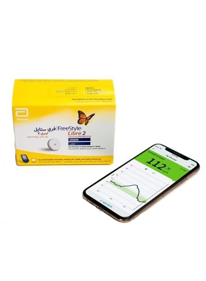 Abbott 2-Piece Freestyle Libre2 Glucose Sensor - Image 2