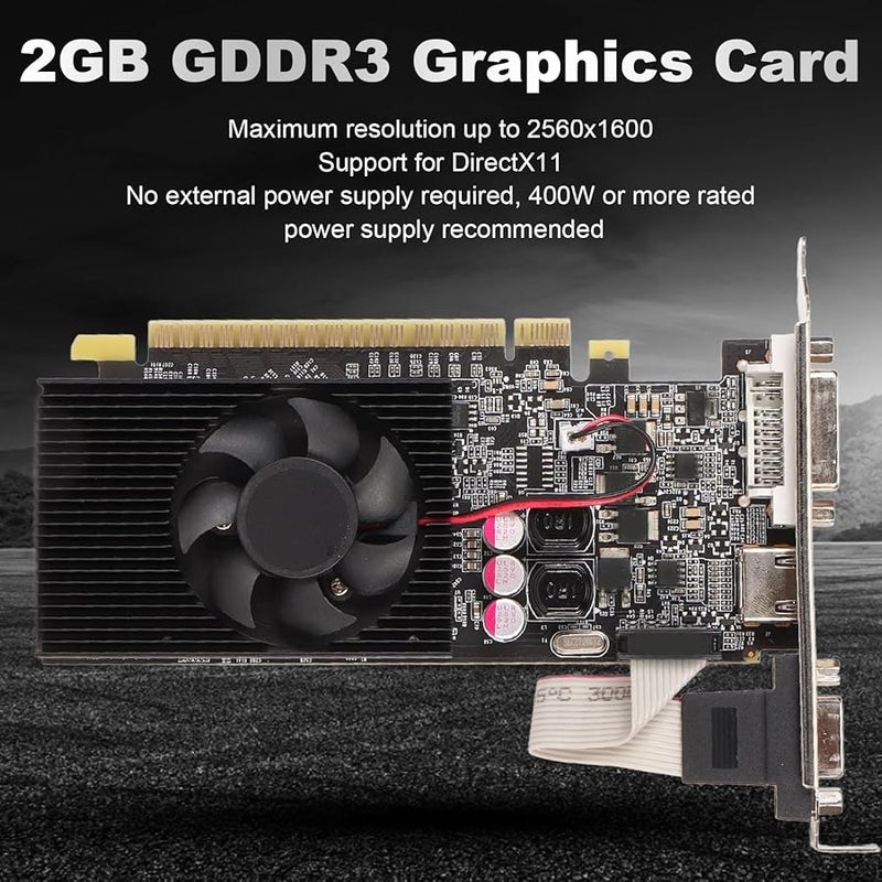 GT730 2GB GDDR3 64 Bit Graphics Card PCI Express 2 0 DVI I Gaming Video Card - Image 3