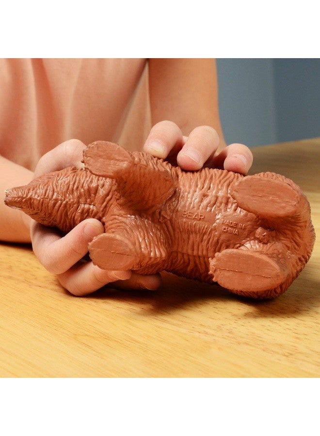 Constructive Playthings TOM-64 Vinyl Forest Animal Play Set, Figurine Animal Collection, Set of 4 Animals - Image 2