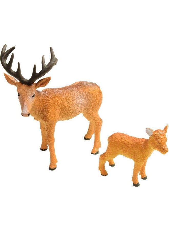 Constructive Playthings TOM-64 Vinyl Forest Animal Play Set, Figurine Animal Collection, Set of 4 Animals - Image 5