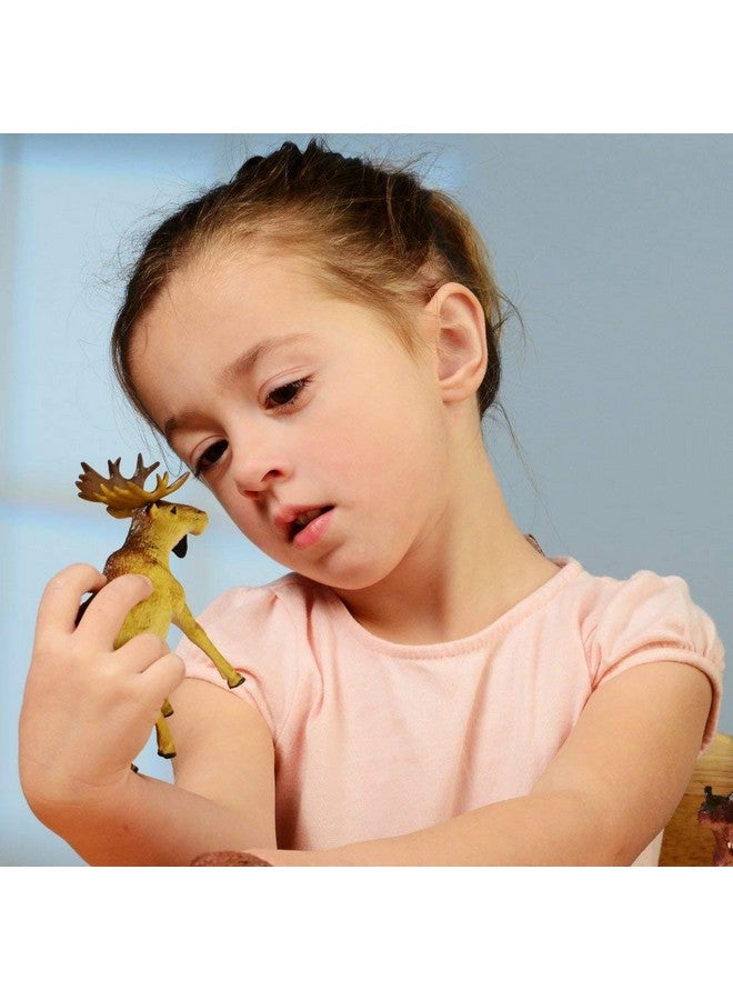 Constructive Playthings TOM-64 Vinyl Forest Animal Play Set, Figurine Animal Collection, Set of 4 Animals - Image 3