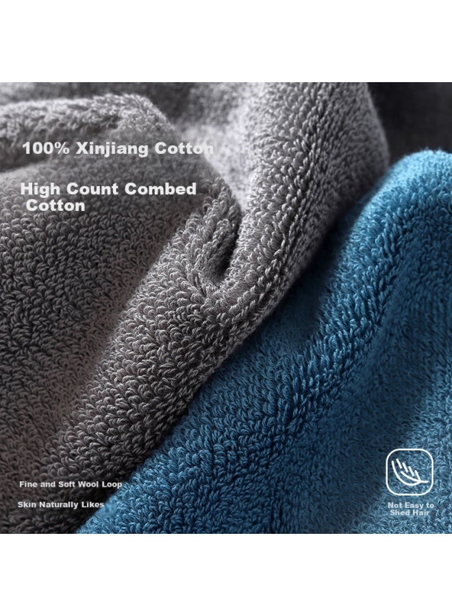 Grace Men's Thickened Pure Cotton Towel 150g*2pcs Xinjiang Cotton 100% Pure Cotton Towel, Not Easy To Shed, For Face Washing And Bathing - Image 1