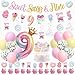 JUYRLE Sweet Sassy And Nine Birthday Decorations 9th Birthday Decorations For Girls With Donut Banner Sweet Cake Topper 9th Foil Balloon For 9th Donut Themed Party Decor Sweet Nine Party Supplies - Image 2