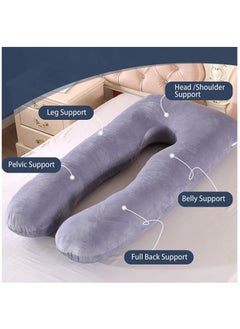 Arabest Pregnancy Pillow, U Shaped Full Body Pillow with Removable Cover, Pregnancy Pillows for Sleeping, Body Pillows for Adults, Maternity Pillow, and Pregnancy Must Haves (White)  - Image 2