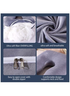 Arabest Pregnancy Pillow, U Shaped Full Body Pillow with Removable Cover, Pregnancy Pillows for Sleeping, Body Pillows for Adults, Maternity Pillow, and Pregnancy Must Haves (White)  - Image 3