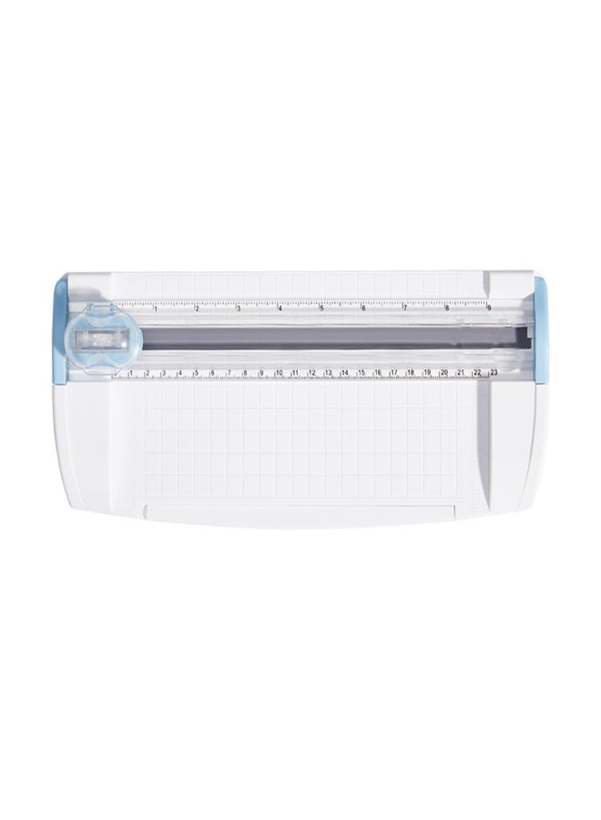 Generic JIELISI ortable A5 Sliding Paper Cutter 23cm/9.1Inch Cut Length Paper Trimmer Scrapbooking Tool Cutting Mat Machine for DIY Craft Paper Cardboard Photos Pictures Cards Office Home Supplies - Image 1