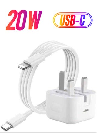 PD 20W USB C Fast Charger Plug and USB C Fast Charge Cable 1M [Apple MFi - pzsku/ZC62476E19E26685D4DEEZ/45/_/1738233680/0791bb08-d62e-4254-bd42-56da78903c28
