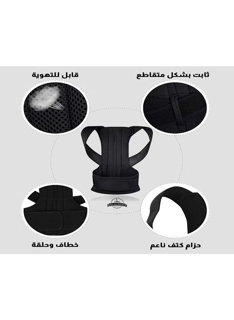 ZONBON Back Support Belt & Posture Corrector for Men – Orthopedic Lumbar Corset and Spine Brace for Pain Relief, Posture Alignment, and Back Support - Image 4