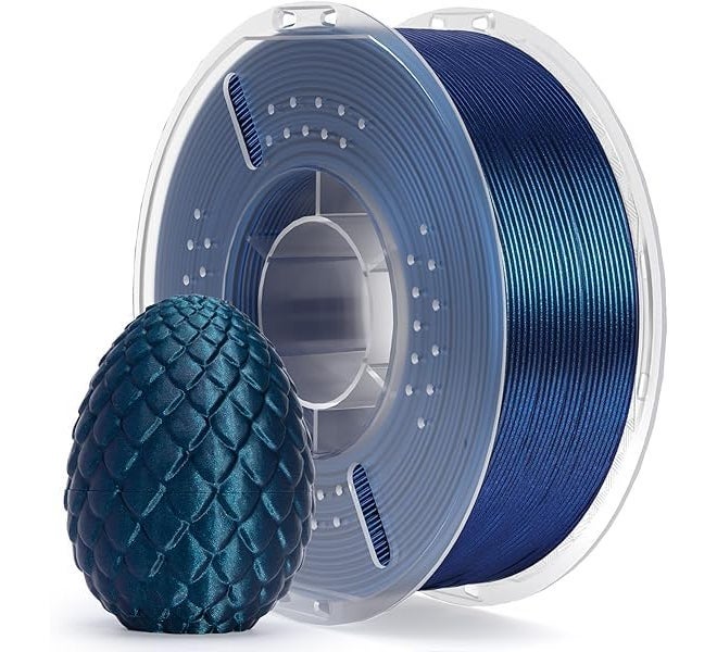 Protomont TECHNOLOGIES خيوط ELEGOO PLA+ 1.75 مم 1 كجم، خيوط طابعة ثلاثية الأبعاد PLA Plus، دقة أبعاد +/- 0.02 مم، قوية وعالية القوة، مناسبة لمعظم طابعات FDM (1 كجم/بكرة، 2.2 رطل) (أزرق طاووس مجرة)  - Image 1