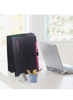 Y&D 4 Pack Expanding File Folders 6 Pockets, Accordion Organizer Folder A4 Letter Size Document for School Office  - Image 5