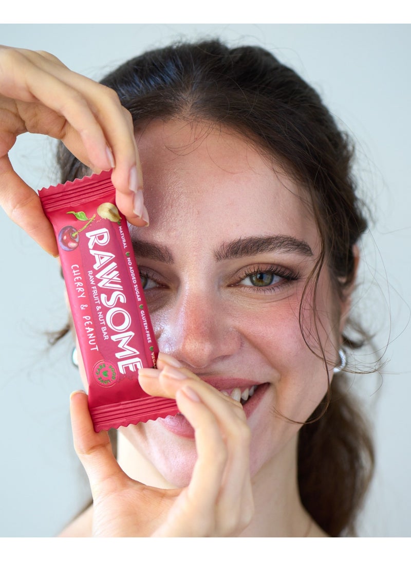 Rawsome Cherry & Peanut Fruit & Nut Bar | Gluten Free | No Added Sugar | 16x40g - Image 2