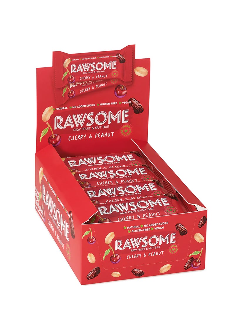 Rawsome Cherry & Peanut Fruit & Nut Bar | Gluten Free | No Added Sugar | 16x40g - Image 1