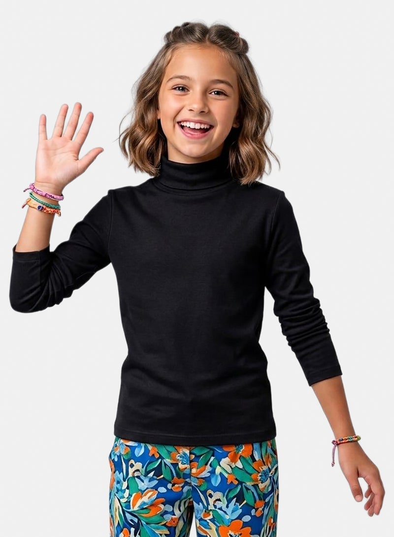 OWNKIDS Basic Cotton High Neck T-shirt - Image 2