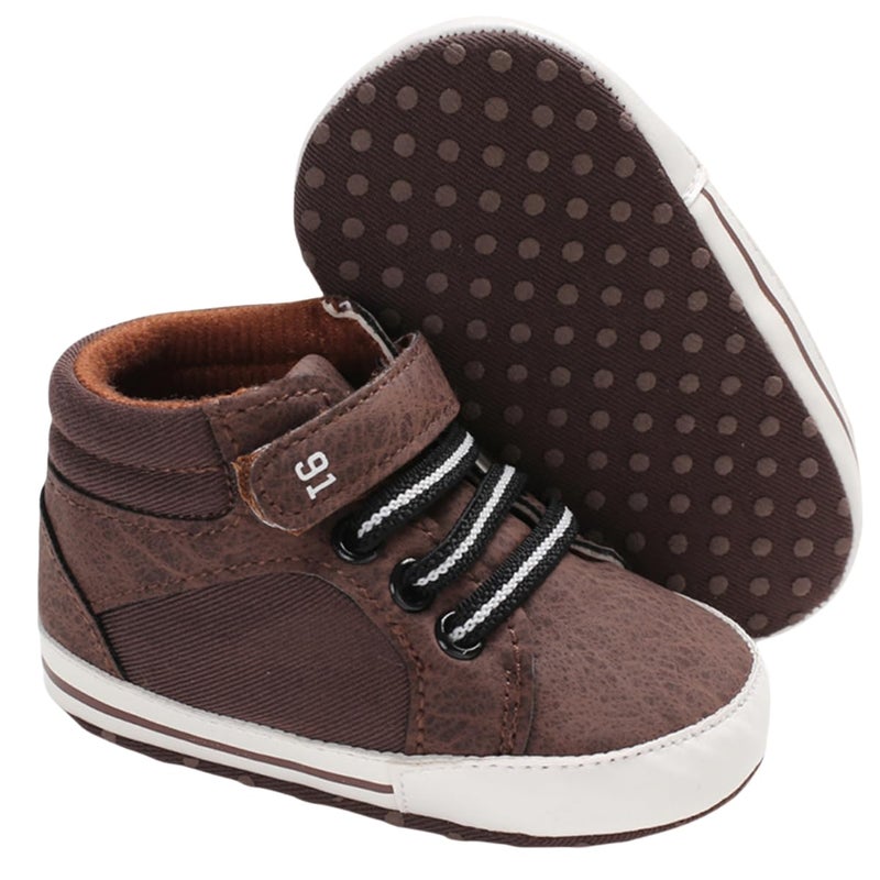 Babelvit Babelvit Baby Boys Girls Loafers Oxford Shoes Lace Up Sneakers First Walking Shoes PU Leather Moccasins Soft Rubber Sole Boots Unisex Ankle Strap Infant Toddler Newborn Outdoor Sporty Crib Dress Shoes 