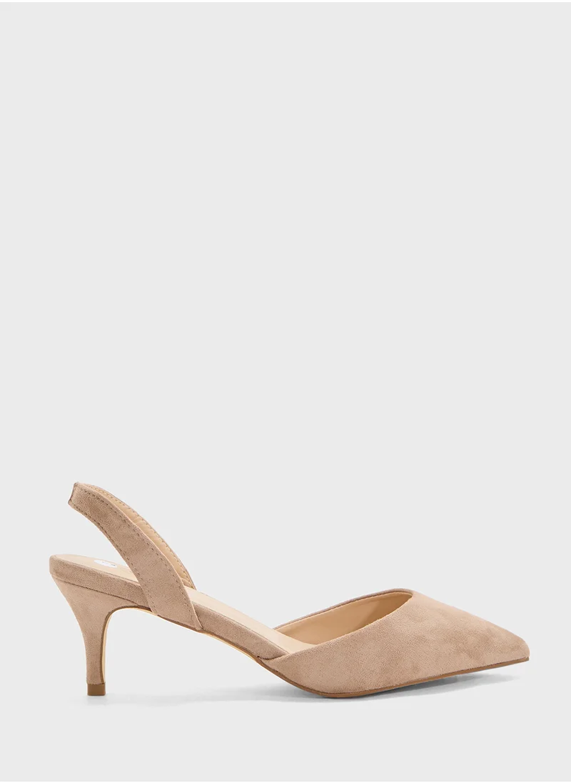ايلا Mid Heel Pump With Slingback