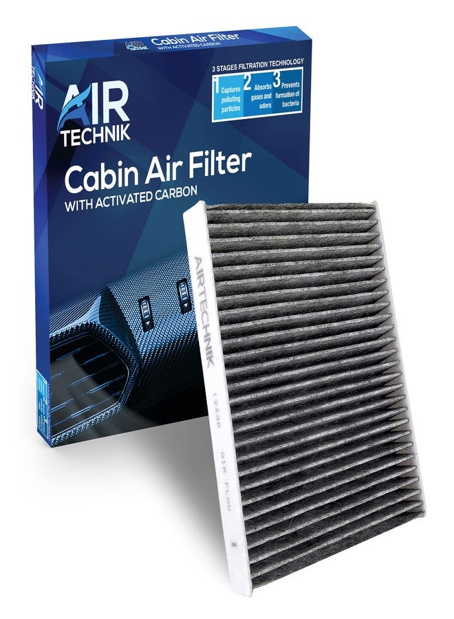 AirTechnik CF12436 Cabin Air Filter w/Activated Carbon | Fits 2019-2023 Subaru Ascent, 2018-2023 Crosstrek, 2017-2023 Impreza, 2020-2023 Legacy, 2020-2023 Outback - 72880-FL00A - Image 1