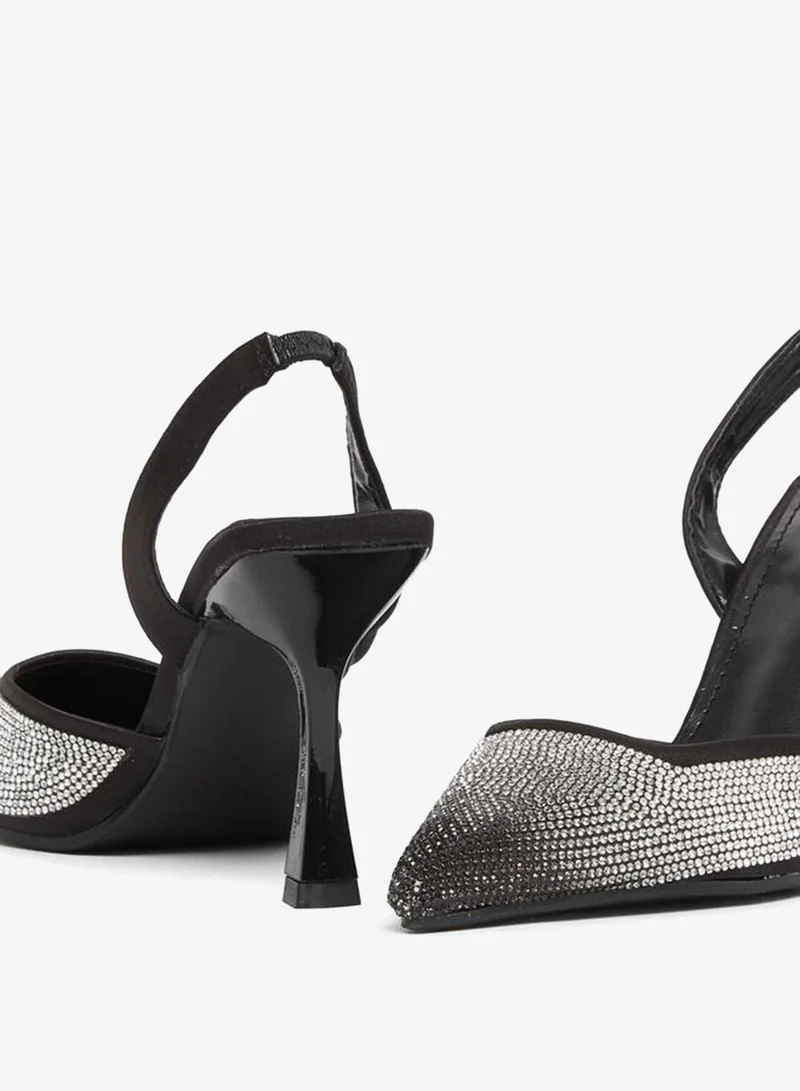Styli  Styli Embellished Ankle Strap Stiletto Heel Shoes for Women | Best Price UAE