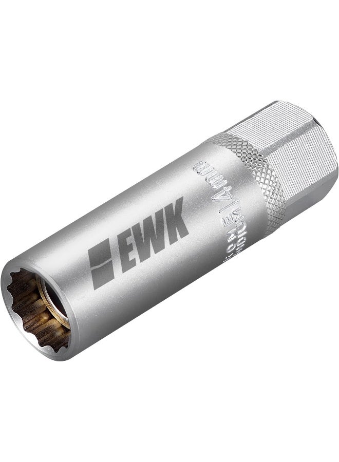 EWK 14mm 12 Point Thin Wall Magnetic Spark Plug Socket for BMW, Mini Cooper, Nissan, Infiniti - Image 1
