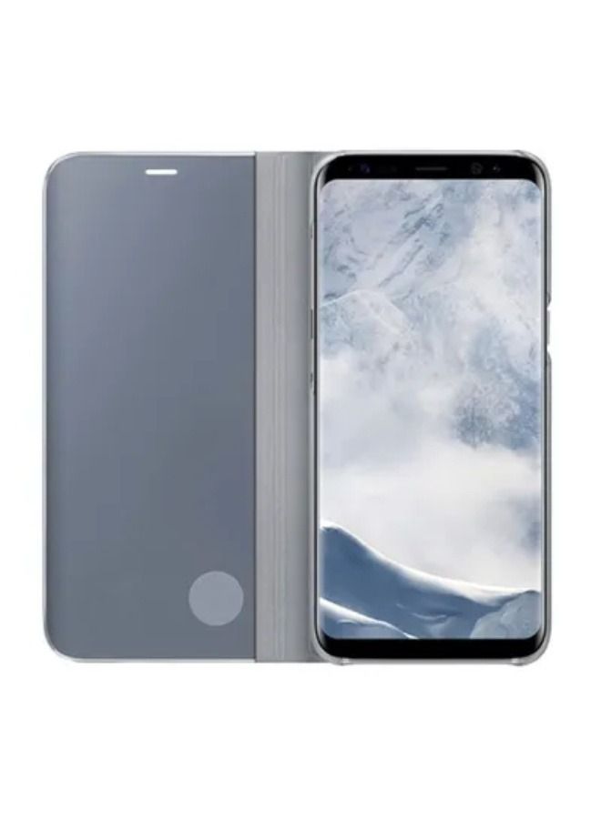 Clear View Standing Flip Cover For Samsung Galaxy S8 - Image 2