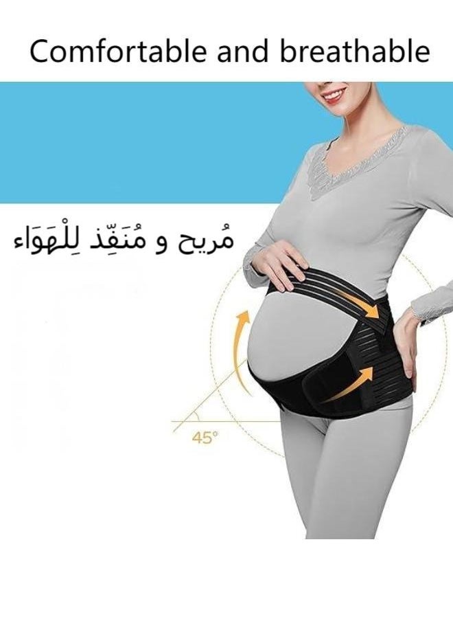 فري آير حزام بطني ثلاثي الوظائف للحوامل: مريح، قابل للتهوية، وقابل للتعديل؛ يوفر دعمًا بطنيًا، رفع البطن، واستقرار الحوض  - Image 2
