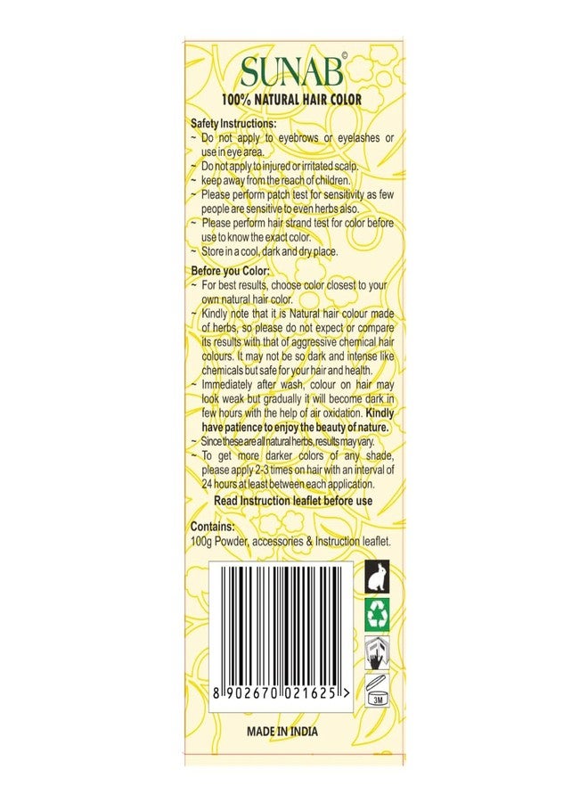 Radico Sunab Brown Hair Colour - 100% Natural & Safe for sensitive and allergic scalp (100g) - Image 4