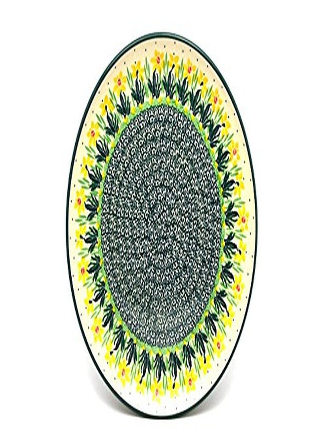 Polish Pottery Plate - 10" Dinner - Daffodil