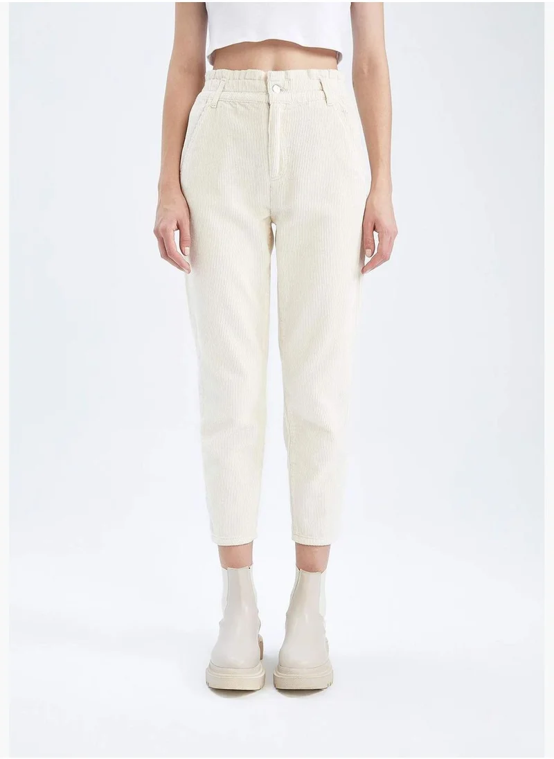 ديفاكتو Woman Paperbag Woven Trousers