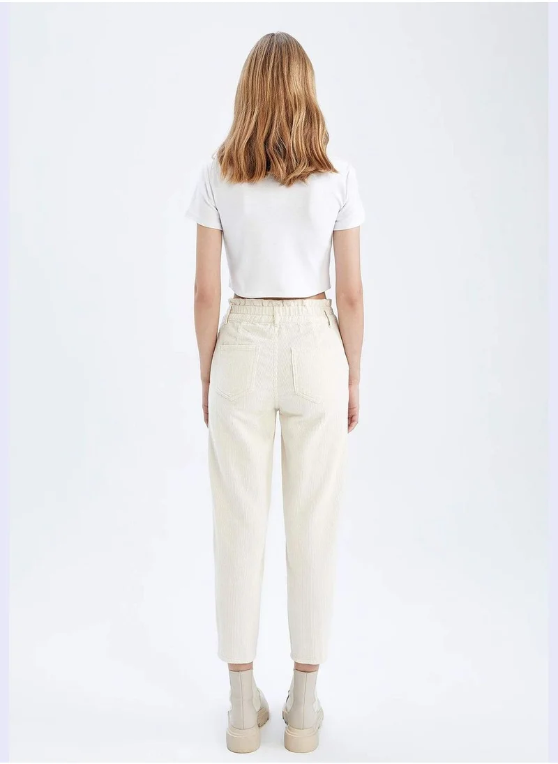 ديفاكتو Woman Paperbag Woven Trousers