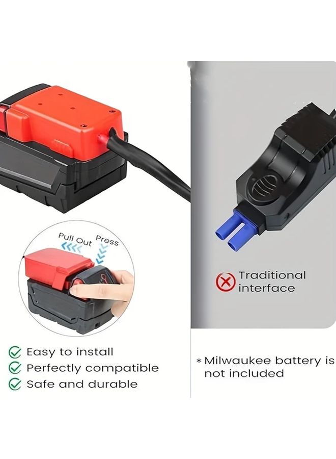 8AWG 5 9FT كابل بدء تشغيل محمول ثقيل الوزن متوافق مع 12V 24V 36V - Image 3
