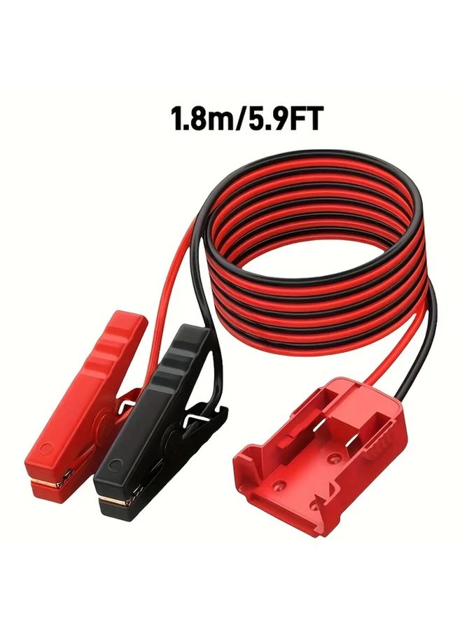 8AWG 5 9FT كابل بدء تشغيل محمول ثقيل الوزن متوافق مع 12V 24V 36V - Image 2