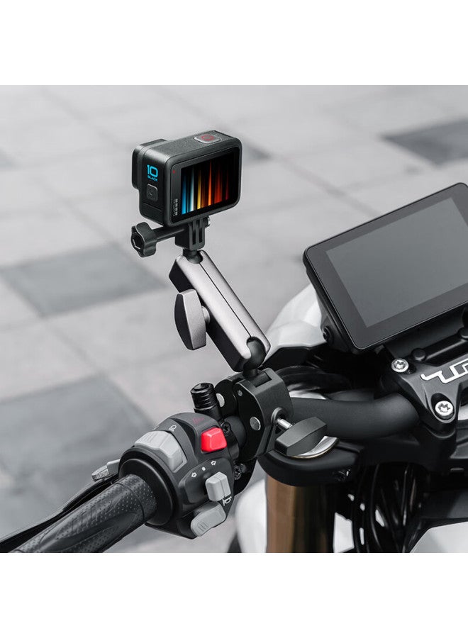 Odd Leaves Qiyexilv Bracket Suitable For Insta360 X3 Panoramic Camera Handle Clamp, Insta X4 Action Camera Accessory, Motorcycle X5 Bicycle Mountain Bike Handlebar Clamp X3 - Image 3
