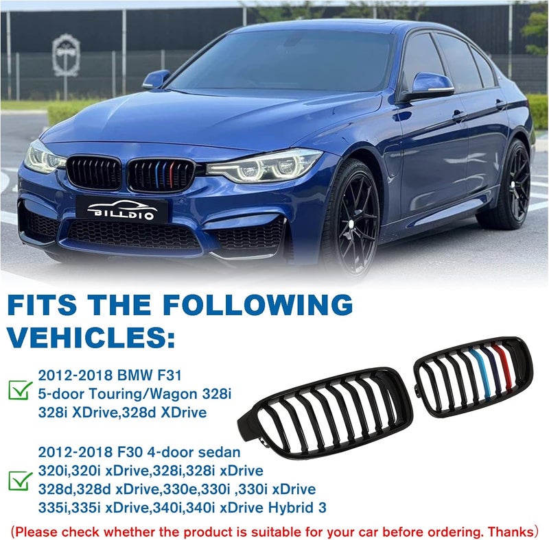 BILLDIO F30 Front Kidney Grill Color Grille for 2012-2018 BMW 3 Series F30 F31 - Image 4