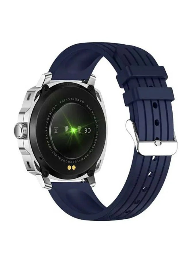 SWISS MILITARY Swiss Military DOM4 Smartwatch – Blue Silicone Strap | AMOLED Display, Health Tracking, Wireless Charging & Built-in Compass  - Image 4