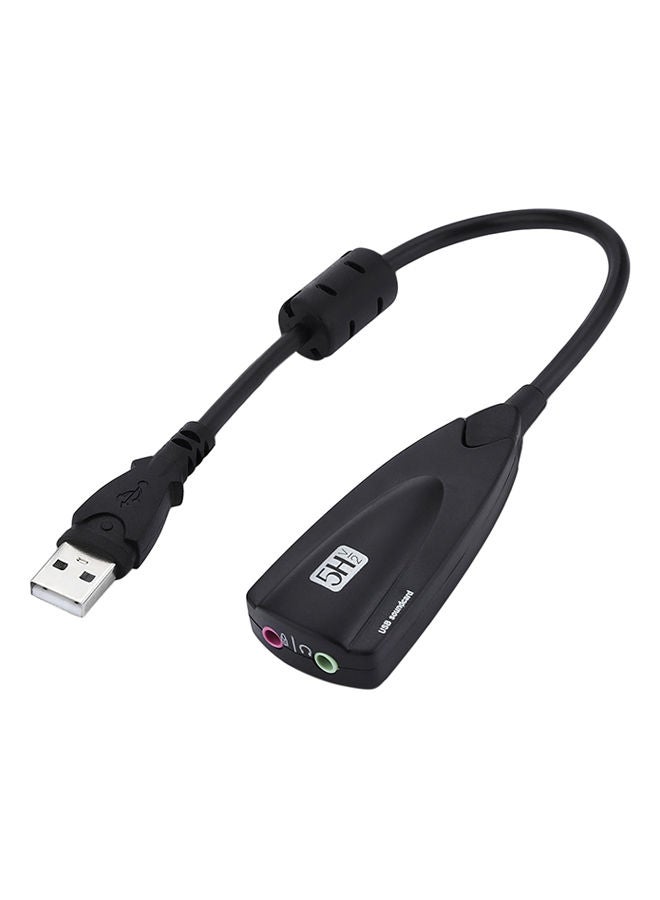 NIBEMINENT H514-Sound Card Adapter Virtual 7.1 Channel Black 