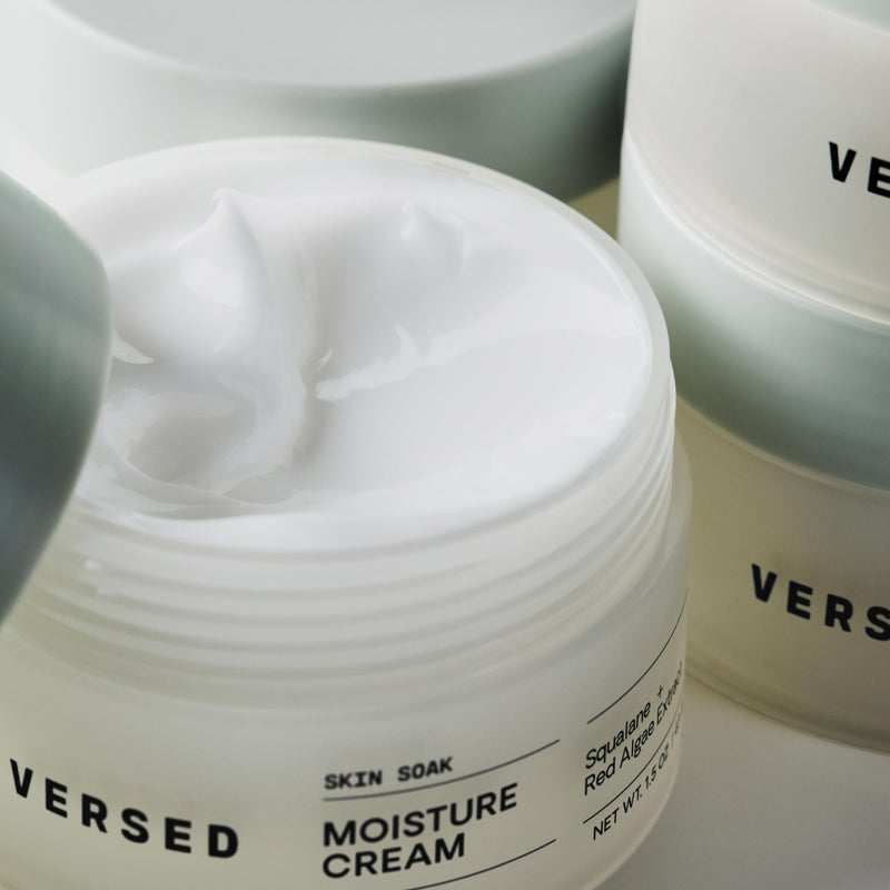 Versed Skin Soak Rich Moisture Face Cream - Daily Facial Moisturizer with Squalane Oil, Hyaluronic Acid, Vitamin E + Red Algae - Smooth, Non-Greasy Night Cream for Aging, Dry Skin - Vegan (1.5 oz) - Image 4