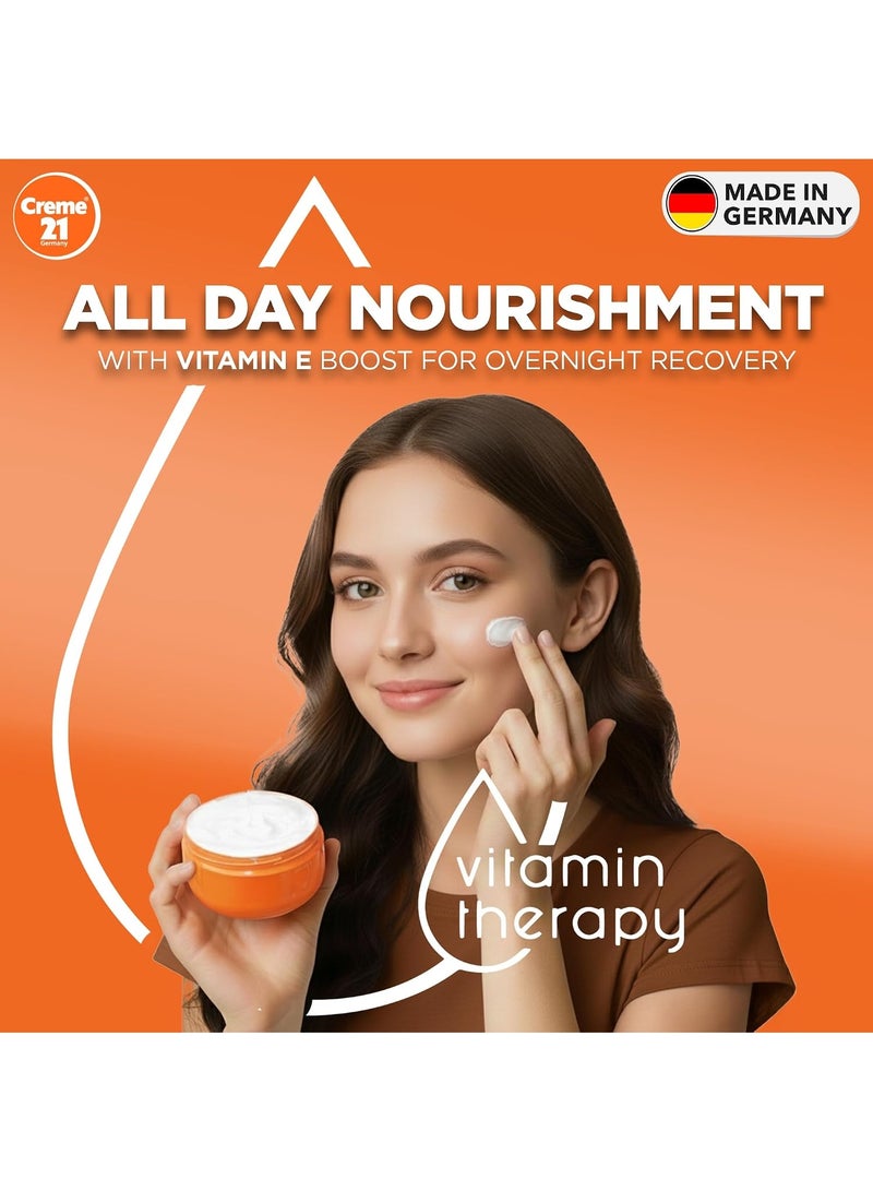 Creme 21 Cream 21 Smooth Moisturizing Cream - 250ml | Face, Body & Hand Moisturizer with Vitamin E | Smooth moisturizing formula for daily use | Non-sticky finish | Suitable for normal to dry skin | Made in Germany - Image 5