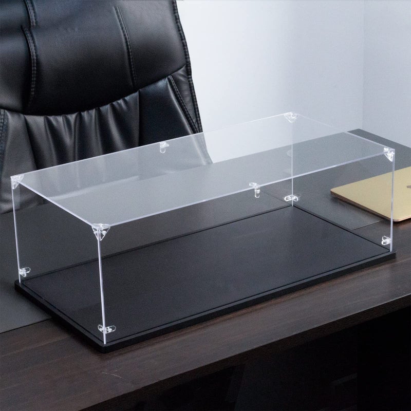 Gemutlich Gemutlich Acrylic Display Case for Lego Model Cars  Interior 24 x12 x 8 inches 3MM Thick Solid Wooden Base Fit for 42143 42115 42083 42096 42056 76139 Dustproof Clear Display Box Showcase 
