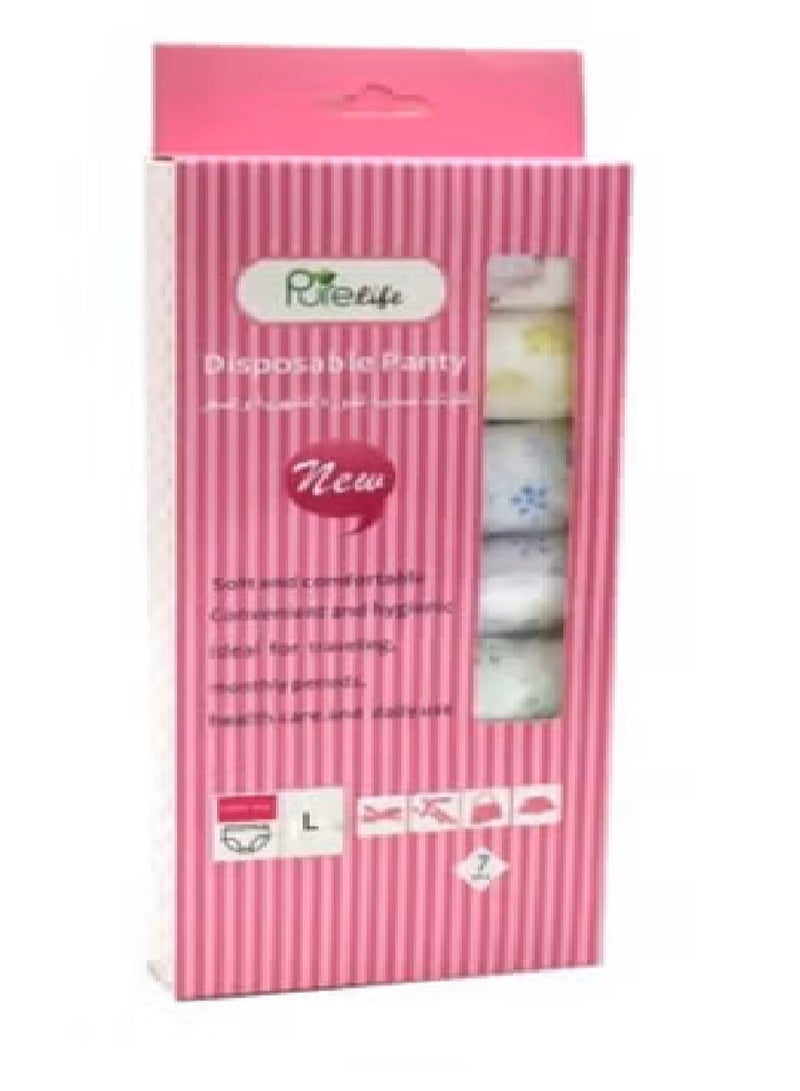 purelife Women's Panties For Menstruation Postpartum  One-Time Use 7 Pcs - Size L  - Image 3