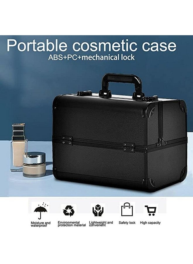 Qtavia Makeup Bag,Travel Accessories Dorm Room Essentials Toiletry Bag for Women,Travel Essentials Cosmetic Bag Makeup Case,Mothers Day Gifts Graduation Gifts (Medium, z Black) - Image 5