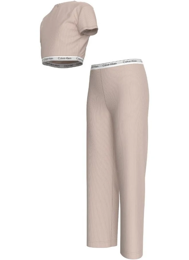 Calvin Klein Jeans Youth Knit Short Sleeve & Pant Pj Set