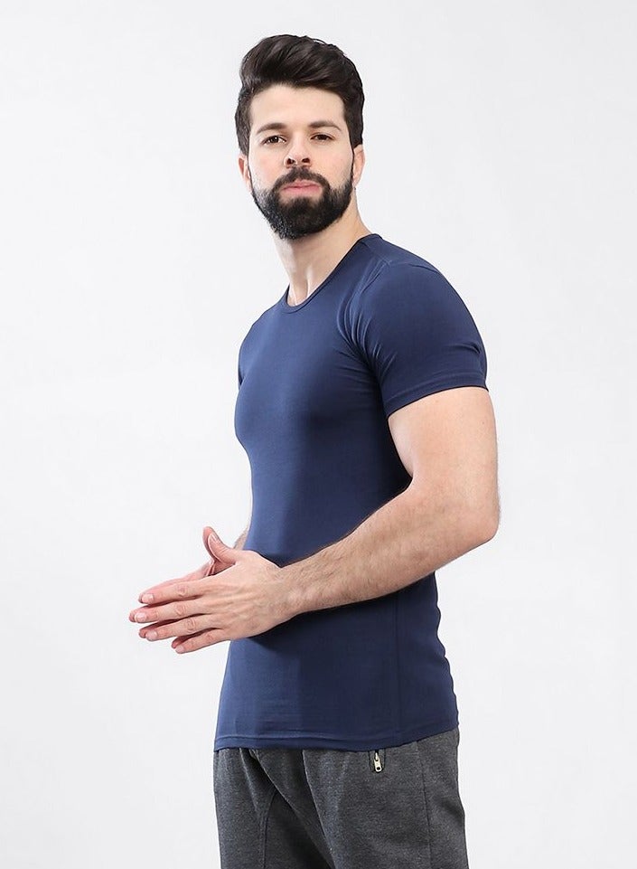 Mesery Mesery Round Neck - For Men-Navy - Image 2
