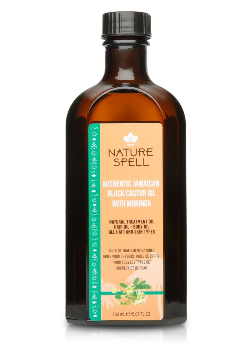 Nature Spell Castor and Moringa Oil for Hair and Body 150ml  - Image 1