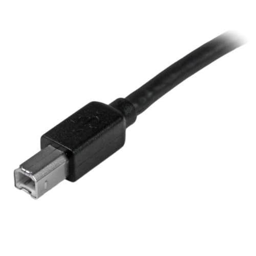 StarTech.com 15m / 50 ft Active USB 2.0 A to B Cable - Long 15 m USB Cable - 50 ft USB Printer Cable - 1x USB A (M), 1x USB B (M) - Black, TAA (USB2HAB50AC) - Image 4
