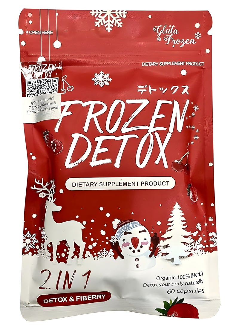 Frozen Detox 2 في 1 ديتوكس وفايبيري 60 كبسولة - Image 1