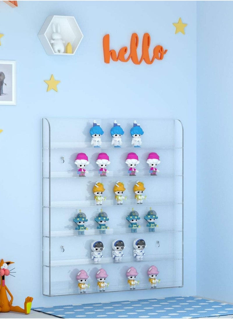 TPGP Acrylic Wall Mounted Nail Polish Display Stand | Display Rack | Nail Polish Organizer Storage for Wall Mounted Storage Shelves Holder - 6 Tier  - Image 3