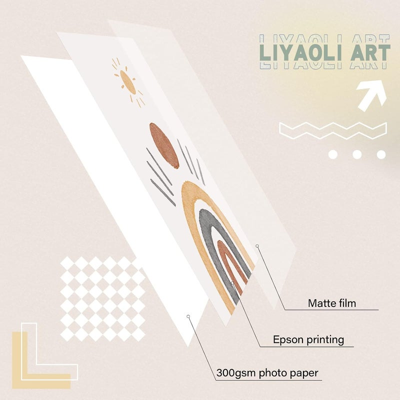 LIYAOLI Boho Nursery Decor You Are My Sunshine Unframed Art Prints Decor 8 x10 inch Set of 6 - Image 5